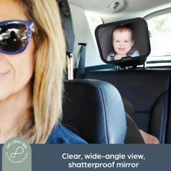 Adjustable Backseat Mirror with Securing Dial