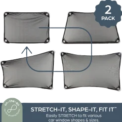 Adjusta-Car Shade Stretch-It, Shape-It, Fit-It (2 Pack)