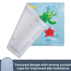 Anti-Slip Bath Mat with Too Hot Indicator