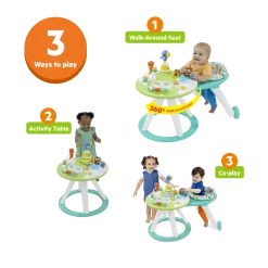 Around We Go 2-in-1 Walk-Around Baby Activity Center and Table