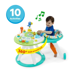 Around We Go 2-in-1 Walk-Around Baby Activity Center and Table