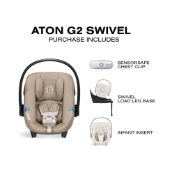 Aton G2 Swivel Infant Car Seat with Load Leg Base