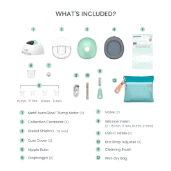 Aura Glow Wearable Breast Pump