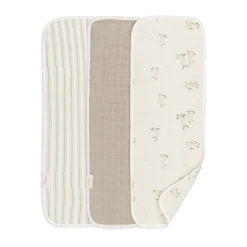 Avery Organic Cotton 3-pc. Burp Cloth Set