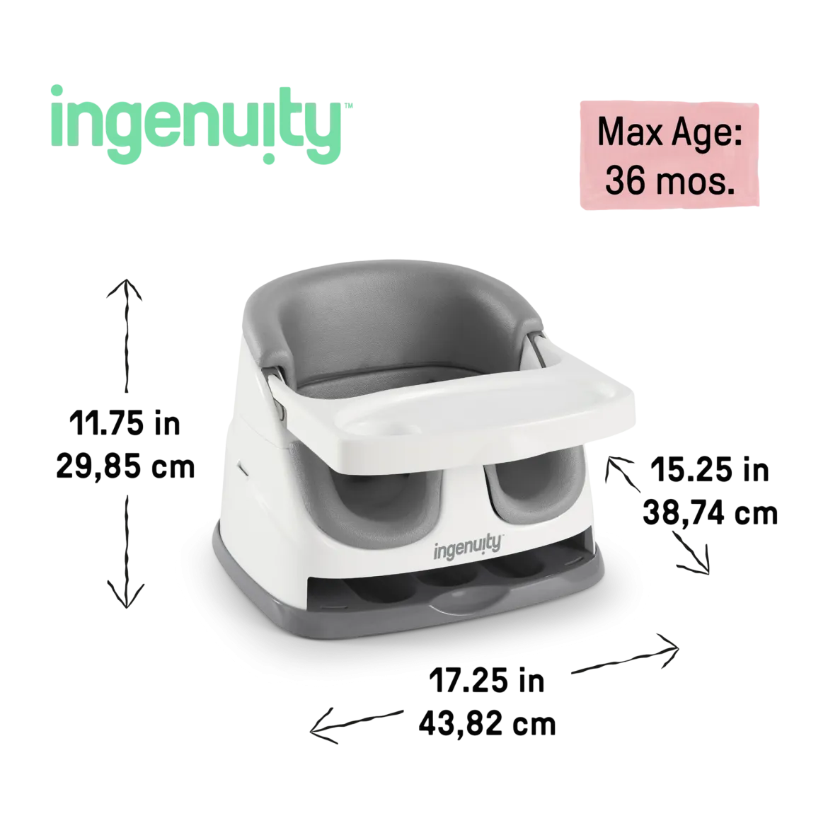 Baby Base 2-in-1 Feeding Booster and Floor Seat