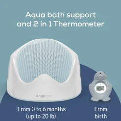 Baby Bath Support & Thermometer Gift Bundle