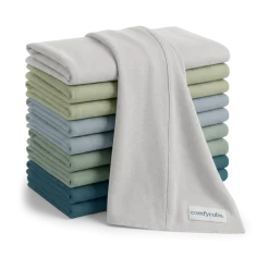 Baby Cotton Burp Cloths (10 Pack)