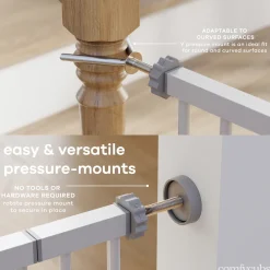 Baby Safety Gate with 3 Extensions