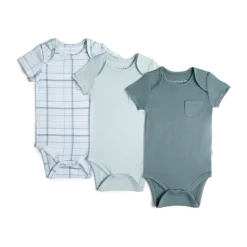 Bamboo Viscose Bodysuit with Pocket (3 Pack)