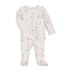 Bamboo Viscose Printed 2-Way Zip Footie