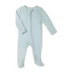 Bamboo Viscose Solid 2-Way Zip Footie