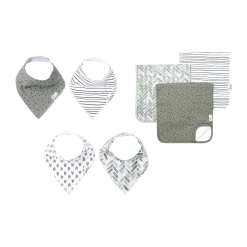 Bandana Bib and Burp Cloth Bundle