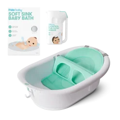 Bath Tub + Soft Sink Insert + Rinse Cup Bundle