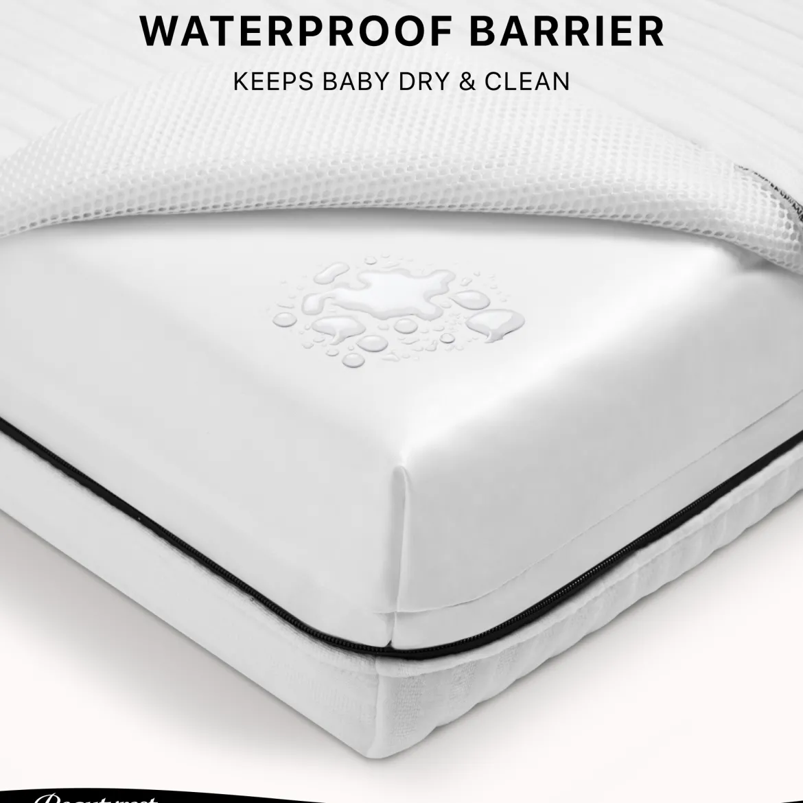 Beautyrest Black BreatheCool 2-Stage Crib and Toddler Mattress