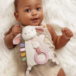 Bitzy Crinkle Sensory Crinkle Toy with Teether