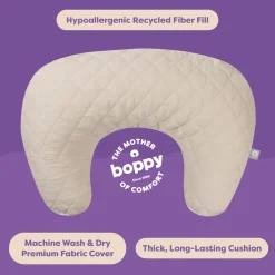 Boppy x Babylist Nursing Pillow with Luxe Fabric Cover