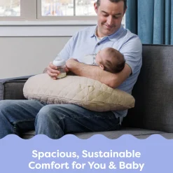 Boppy x Babylist Nursing Pillow with Luxe Fabric Cover