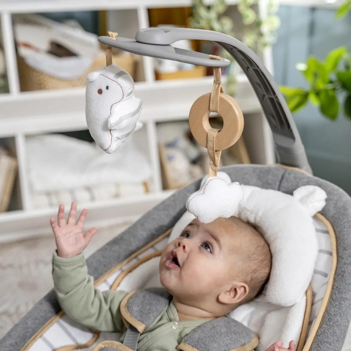 Boutique Collection Rocking Seat with Premium Plush Fabrics