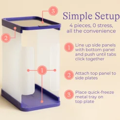 Breastmilk Storage Container with Quick-Freeze Tray