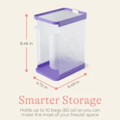 Breastmilk Storage Container with Quick-Freeze Tray