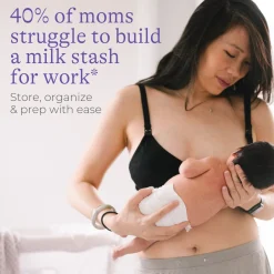 Breastmilk Storage Container with Quick-Freeze Tray