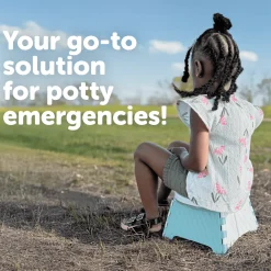Collapsible Travel Potty Chair with Travel Bag & 30 Replacement Bags
