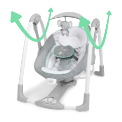 ConvertMe 2-in-1 Compact Portable Swing and Infant Seat