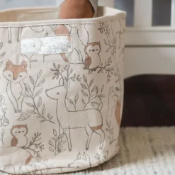 Cotton Canvas Storage Bin