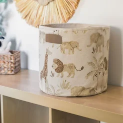 Cotton Canvas Storage Bin