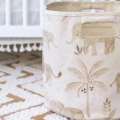 Cotton Canvas Storage Bin