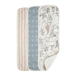 Cotton Muslin and Terry Burp Cloth Set (3 Pack)