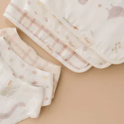 Cotton Muslin and Terry Burp Cloth Set (3 Pack)