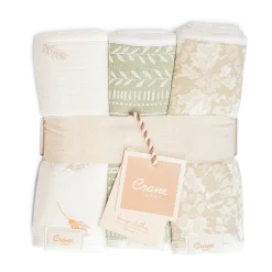 Cotton Muslin and Terry Burp Cloth Set (3 Pack)
