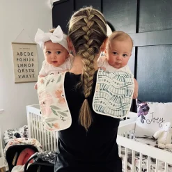 Cotton Muslin and Terry Burp Cloth Set (3 Pack)