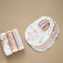 Cotton Muslin Baby Burp Cloth Set (3 Pack)