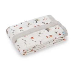 Cotton Muslin Baby Receiving Quilt