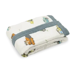 Cotton Muslin Baby Receiving Quilt