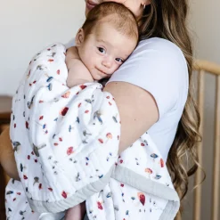 Cotton Muslin Baby Receiving Quilt