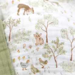 Cotton Muslin Baby Receiving Quilt