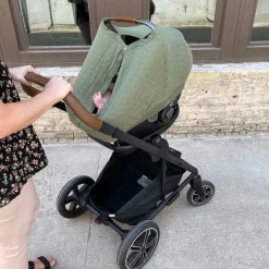 Cotton Muslin Car Seat Canopy