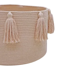 Cotton Tassel Basket