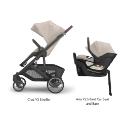 Cruz V3 Stroller & Aria V2 Infant Car Seat Travel System