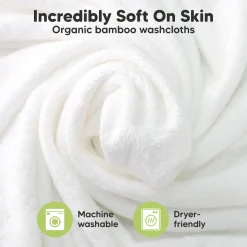 Deluxe Baby Bamboo Viscose Washcloths (6 Pack)