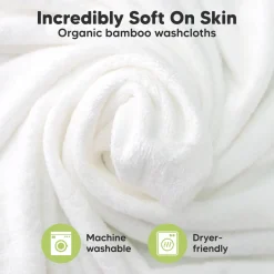 Deluxe Baby Bamboo Viscose Washcloths (6 Pack)