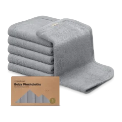 Deluxe Baby Bamboo Viscose Washcloths (6 Pack)