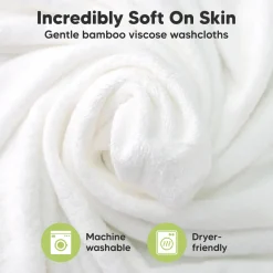 Deluxe Baby Bamboo Viscose Washcloths (6 Pack)