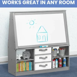 Deluxe Double-Sided Easel & Storage Unit
