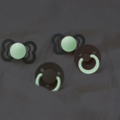 De Lux Glow-in-the-Dark Silicone Pacifier (2 Pack)