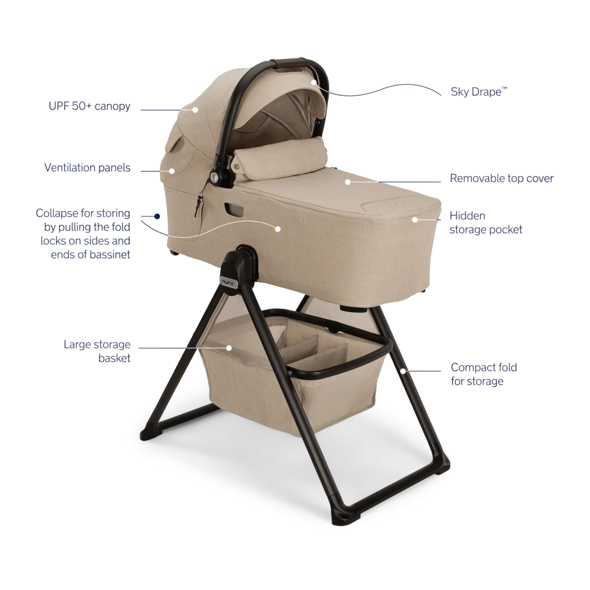 DEMI Series Bassinet + Stand
