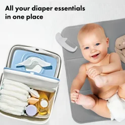 Diaper Caddy with Changing Mat